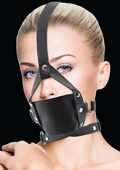 Leather Mouth Gag Black