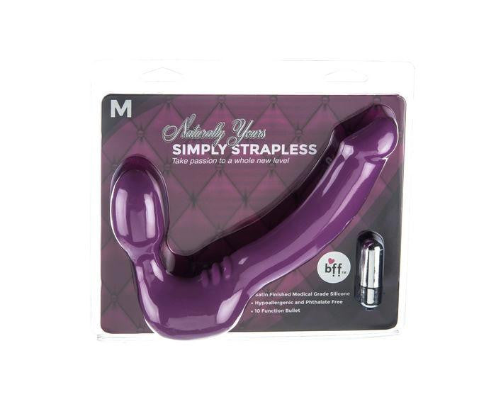 Simply Strapless Purple Medium