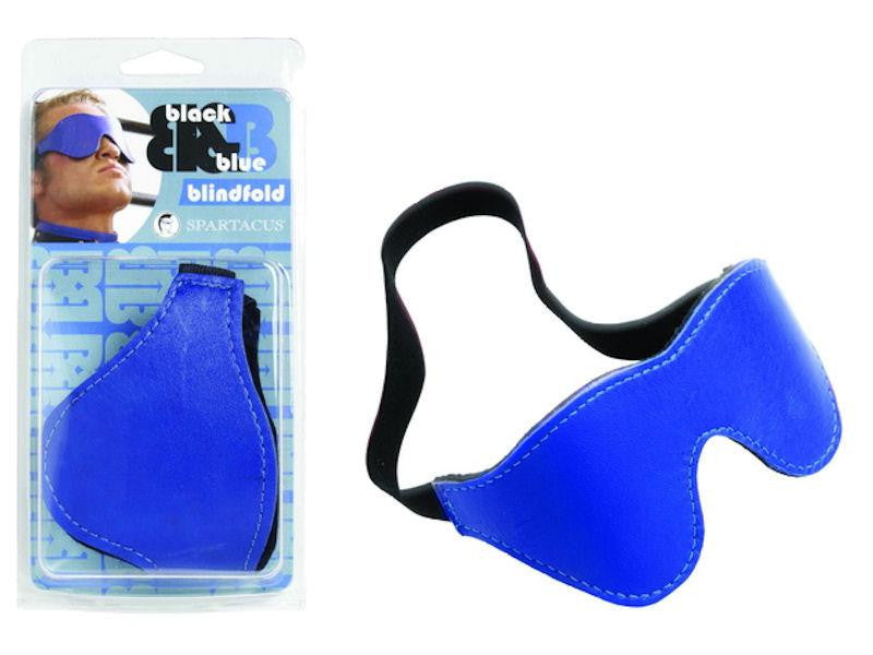 Fur Blindfold Black & Blue