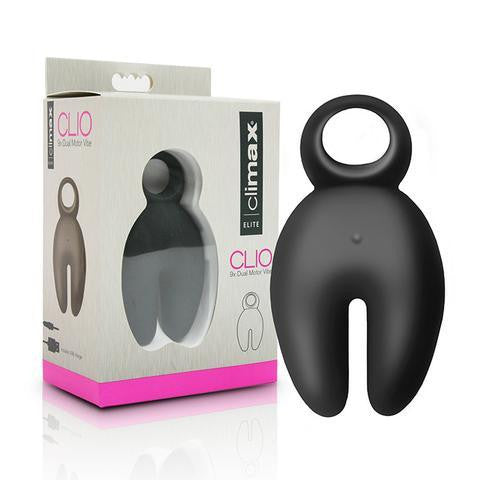 Climax Elite Clio 9x Vibrator Dual Motor Black