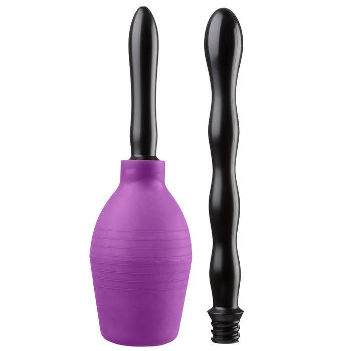 Cloud 9 Fresh + Deluxe Anal Enema Douche Kit 10.8 Oz Ez Squeeze Bulb W- Soft Nozzle