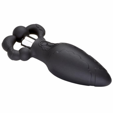 Cloud 9 Silicone Pro Plug Large W-silver Vibe Black