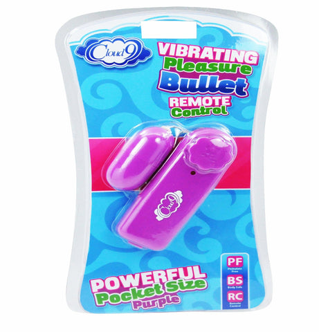 Cloud 9 Vibrating Bullet Purple W-remote