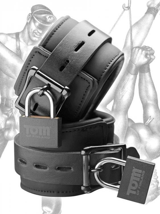 Tom Of Finland Neoprene Wrist Cuffs W-locks